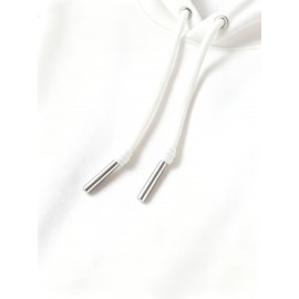 Men's Casual Hooded Sweatshirt with Letter 'H' Hot Transfer Print Logo - Long Sleeve Pullover Hoodie, Pockets & Medium-Stretch Fabric, Machine Washable Winter Sweater for Cold Weather (Autumn/Winter) - In-Stock for immediate Shipping