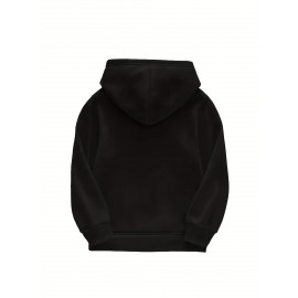 Men's Casual Hooded Sweatshirt with Letter 'H' Hot Transfer Print Logo - Long Sleeve Pullover Hoodie, Pockets & Medium-Stretch Fabric, Machine Washable Winter Sweater for Cold Weather (Autumn/Winter) - In-Stock for immediate Shipping