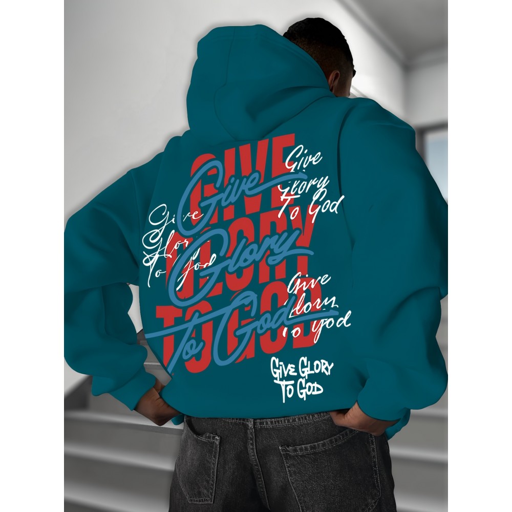 [Cozy Graphic Hoodie] Cozy Polyester Men's 