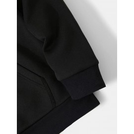 [Trendy Cartoon Hoodie] Trendy Casual Hoodie - Men's Cartoon Network Graphic Pullover, Blue Loose Fit Long Sleeve Hooded Sweatshirt with Vibrant Character Print, Comfortable All-Season Sweater Hoodie