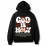 [Graffiti Print Hoodie] Warm Casual Graffiti Print Hoodie - Men's 'GOD IS HOLY' Pullover with Drawstring & Kangaroo Pocket for Fall/Winter