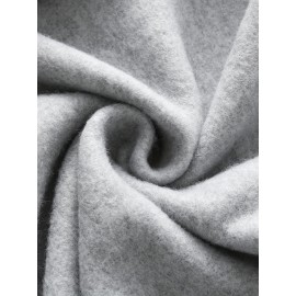 Men's Custom Photo/Text Hooded Sweatshirt - Personalized Logo & Photo Printing, Casual Loose Fit Pullover with Your Own Design, Machine Washable for Casual Attire, Events, Team Uniforms & Promotional Branding