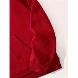 Men's Red Hoodie with Back Print Palm Tree & Cloud Sky Design, Diagonal Red Stripe Sunset Text - Warm Long Sleeve Pullover, Casual Sweatshirt for Fall/Winter, Regular Fit for islandleisurecom to style