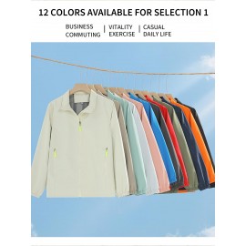 Men'S Heavy-Duty Hooded Jacket - Full-Zip Outdoor Coat with Full-Zip Front Closure, Stand Collar & Zippered Pockets - Windproof & High Quality Winter Jacket for Hiking, Running, Camping, Casual Attire - Thermal Insulated Winter Coat for Men - Ideal