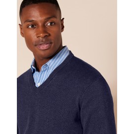 Men's Solid Color Knit Sweater - Thick Warm Winter Pullover with & Long Sleeves, Loose Fit Casual Sweater in Dark Brown/Gray/Navy/Black - Cozy Fall & Winter Sweater for Everyday & Formal Wear, Hand Wash or Dry Clean, Stretchy Knit Fabric, Relaxed Fit for Layering, Suitable for Autumn and Winter Seasons, Sweaters For Men Winter, Knitted Sweater Men, Winter Clothes For Men, Mens Knitted Sweater, Sweater For Men, Sweaters For Men