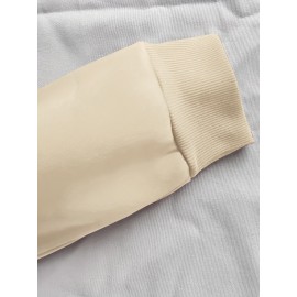 Men's Thick Fleece-Lined Winter Knit Sweater - Red with White Asian Calligraphy Print, Loose Fit Round Neck Casual Pullover, Machine Washable, Knit Sweater, Cozy Warm Clothing, Soft Texture Apparel