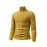 Men's Mustard Yellow High Neck Cable-Knit Sweater - Soft Stretchy Mid-Weight Pullover, Regular Fit Casual & Formal Wear, Hand Wash Only, Classic Comfort for Everyday, Pullover Style, Ribbed Cuffs