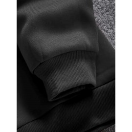 1pc Men'S Casual Crew Neck Sweatshirt, Thick Knit Polyester, Slight Stretch, Cozy Skin-Friendly Fabric, Print Snowman Design, Fall/Winter Warmth