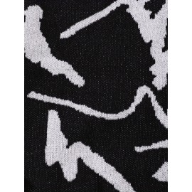 Men's Soft Beige & Brown Geometric Pattern Sweater - Casual Round Neck Long Sleeve Knit Pullover, Warm Winter & Spring/Fall Layering, Comfortable Beige & Brown Color Block Sweater for Men, Versatile Everyday & Formal Outfits, Hand Washable Knit Sweater with Modern Geometric Design, Relaxed Fit for Autumn and Spring Wear, Stylish and Cozy Knitted Top, Knit Sweater Men, Knitted Sweater Men