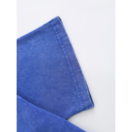 Men's Fashion 100 Cotton Washed T-shirt 230g pure cotton large size suitable for all seasons, casual loose fit men's T-shirt with fresh pattern printing, short sleeved, suitable for outdoor activities, suitable for all seasons