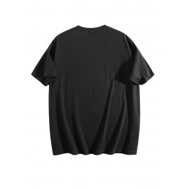 Men's American Flag T-Shirt 100% Cotton Regular Fit Casual Short Sleeve Patriotic Stars & Stripes Design for Summer Daily & Outdoor Wear, American Flag Shirt, Soft Fabric Tee, Outdoor Apparel, Classic Style, Durable Construction, Mens Tshirt, Summer Wardrobe