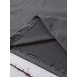 Men's Black 100% Cotton Short Sleeve T-Shirt - Loose Fit Summer Casual Crew Neck Tee with Breathable Fabric, Classic Round Neck & Relaxed Style for Casual Attire, Machine Washable Top