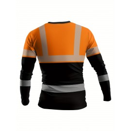 Men'S 3D Print Tropical Leaf Pattern Long Sleeve T-Shirt - Neon Green/Black/Royal Blue, Lightweight Breathable Fabric, All-Season Casual & Outdoor Sports Crew Neck Top, Bold Digital Print Design, Machine Washable Short Sleeve Shirt for Men, Graphic Tee Men, Men Graphic Tee, Men' T Shirt, Men Graphic T Shirt, Designer T Shirt Men, Graphic T Shirt Men, Men T Shirt For Men, Long Sleeve Shirt For Men, Tee Shirt For Men, Men T-shirt, Men Shirt, Men Clothes, T Shirt For Men, T-shirt For