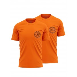 Men's Custom Gym T-Shirts Personalized with Your Logo/Photo/Text - Quick-Dry Breathable Fabric, Custom Fit for Team Uniforms, Fitness Training & Corporate Events - Upload Your Own Design for Branding & Gifts - Machine Washable Athletic Shirts - Round Neck Geometric Pattern for Men - Ideal for Workouts & Team Wear - Soft & Comfortable Custom Short Sleeve T-Shirt, Customised T Shirt