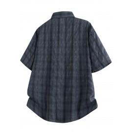 [Trendy Summer Shirt] Trendy Men's Summer Plaid Shirt | Short Sleeved Casual Loose Versatile Top Coat