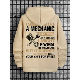 [Pullover for Casual Attire] Thick Warm Solid Color Hooded Sweatshirt | Casual Loose Fit Sweater with Front Pocket, Machine Washable for Fall Winter (Solid Color Options)