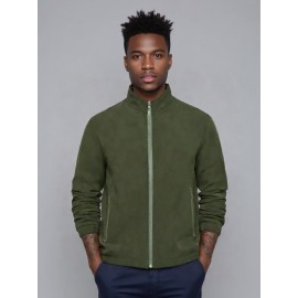 Men'S Heavy-Duty Hooded Jacket - Full-Zip Outdoor Coat with Full-Zip Front Closure, Stand Collar & Zippered Pockets - Windproof & High Quality Winter Jacket for Hiking, Running, Camping, Casual Attire - Thermal Insulated Winter Coat for Men - Ideal